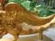Ormalu 24kt Gold/bronze Winged Griffin/dragon/gargoyle Mascot/hood Ornament Metalware photo 3