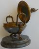 French Empire,  Bronze & Marble Antique Inkwell,  France Metalware photo 8