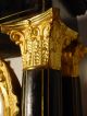 French Brass Inlaid Ebonised Portico Mantle Clock Circa 1860 Whith Its Base Clocks photo 8