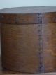 Early 19c Large Thick Walled Wooden Pantry Box Remanents Of Old Paint Afaa Primitives photo 1