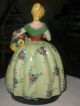 Vintage Italian Pottery Flower Lady Figurine Stunning Figurines photo 4