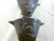 Antique French Bronze Candlestick,  Later 19th Century,  Art Nouveau Style. Metalware photo 3