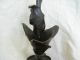 Antique French Bronze Candlestick,  Later 19th Century,  Art Nouveau Style. Metalware photo 5