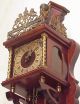 Old Figural Large Wuba Dutch Atlas Zaandam Wall Clock Two Brass Weights 8 Days Clocks photo 4