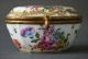 Excellent 18th Century German Gilt Polychrome Porcelain Box Gilding Brass Boxes photo 2
