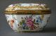 Excellent 18th Century German Gilt Polychrome Porcelain Box Gilding Brass Boxes photo 4