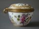 Excellent 18th Century German Gilt Polychrome Porcelain Box Gilding Brass Boxes photo 5