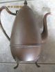 @@antique Copper Tea Coffee Pot Cream Sugar Hammered Ornate Set Kettle Brass Metalware photo 6
