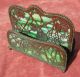 Tiffany Studios Double Letter Holder,  Grapevine Pattern,  Arts And Crafts Period Metalware photo 5