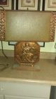 3 Copper Wall Art Pictures And 1 Copper Lamp With Shade Metalware photo 3