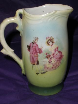 Antique Victorian Cream Pitcher Made In Made In Czecho - Slovakia 60+ Yrs Old Euc photo