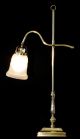 High Quality German Vintage Art Deco Desk Lamp,  Brass,  Completely Restored Lamps photo 1