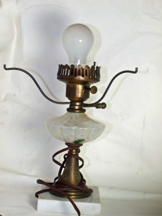 Venetian Glass Table Lamp Made In Murano Italy photo