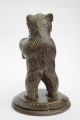 Carved Black Forest Bear Pen Hldr - Swiss/german Arts Crafts Mission Adirondack Carved Figures photo 2