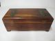 Vintage Wooden Cedar Jewlery Box Hinged Cover With Latch Treasure Box Boxes photo 2