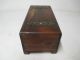 Vintage Wooden Cedar Jewlery Box Hinged Cover With Latch Treasure Box Boxes photo 3