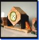 Stunning Art Deco French Marble Garniture Time & Strike Clock Vgc Just Serviced Clocks photo 2