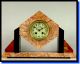 Stunning Art Deco French Marble Garniture Time & Strike Clock Vgc Just Serviced Clocks photo 3