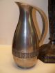 (6) Antique Pewter Pieces Vase,  Pitcher,  Goblets Metalware photo 3