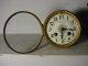 Antique French Clock Movement C 1900 Cream Enamel Dial N°72// Hole:4.  03 