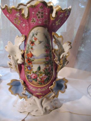 Old Paris Porcelain Vase photo