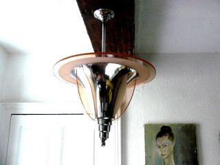 Modernist Chandelier 1930 By Petitot photo