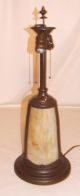 Unusual Caramel Slag Glass Lamp With Lighted Base Lamps photo 2
