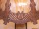 Unusual Caramel Slag Glass Lamp With Lighted Base Lamps photo 5