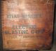 Antique Dovetailed Large Wooden Box Atlas Manasite Electric Blasting Caps Boxes photo 1