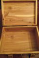 Vintage Footed Dovetail Carved Cedar Wooden Box Jewelry/shaving Boxes photo 6