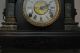Antique E.  Ingraham Mantle Clock Lions Head Black & Marble Facade Clocks photo 2