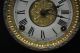 Antique E.  Ingraham Mantle Clock Lions Head Black & Marble Facade Clocks photo 4
