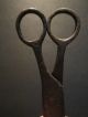 18th 19th C Colonial Antique Wrought Iron Scissors Shears Signed Metalware photo 4