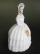 A Crown Staffordshire Crinoline Lady China Bell,  With Three Others Figurines photo 2