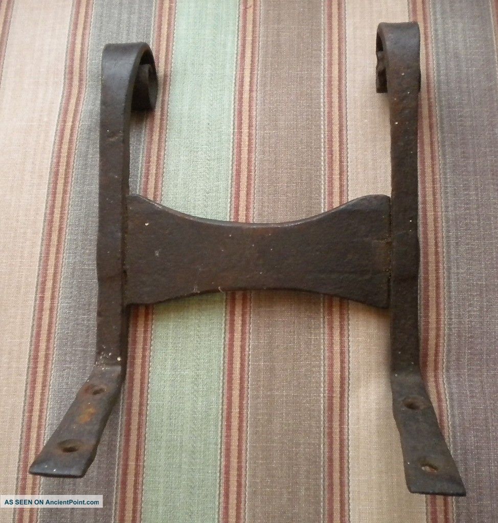 18th C.  Hand Forged Wrought Iron Boot Scrape. .  Fine Example Of Early Craftsman Metalware photo