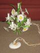 Vintage Tole ~daisy Flower~ Hanging Candle Chandelier Light Retro Toleware photo 1
