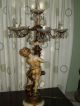 Rare Vintage Moreau Figural Cherub Candelabra French Lamp Restored Lamps photo 10