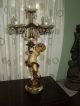 Rare Vintage Moreau Figural Cherub Candelabra French Lamp Restored Lamps photo 11