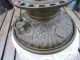 Antique Victorian Tabletop Oil Lamp,  Cast Brass Base Lamps photo 1
