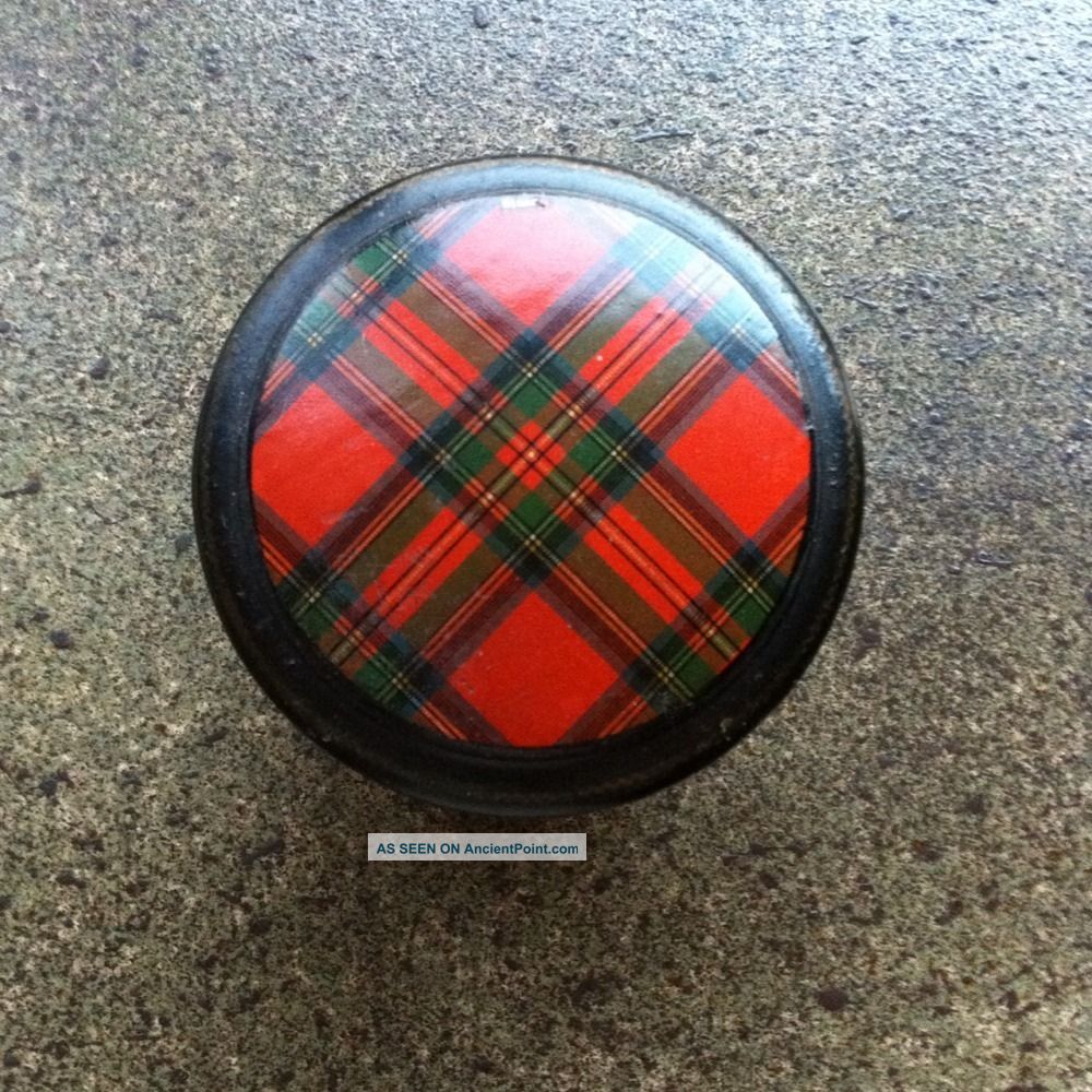 Tartan - Ware Lidded Box.  Red Stewart Tartan Boxes photo