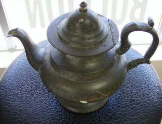 J Danforth American Pewter Tea Pot photo