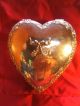 Antique Heart Shape Silver Reed & Barton Cupid Cherubs Large Dresser Box Metalware photo 2