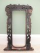 Fine 19thc Black Forest Oak Carved Picture Frame With Leaf & Berry Decor Other photo 1