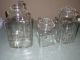 6 Vintage Apothecary Drug Candy Terrarium Clear Glass Jars With Lids Jars photo 1