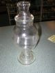 6 Vintage Apothecary Drug Candy Terrarium Clear Glass Jars With Lids Jars photo 4