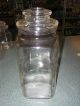 6 Vintage Apothecary Drug Candy Terrarium Clear Glass Jars With Lids Jars photo 6