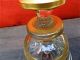 Antique Hand Blown Perfume Bottle With Gold Overlay Perfume Bottles photo 1
