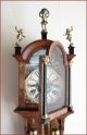 Vintage Dutch Oak Wood Frisian Tail Wall Clock Fhs Franz Hermle & Son Clocks photo 9