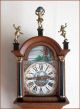 Vintage Dutch Oak Wood Frisian Tail Wall Clock Fhs Franz Hermle & Son Clocks photo 6