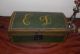 Wonderful Primitive Decorated American Painted Box Boxes photo 1